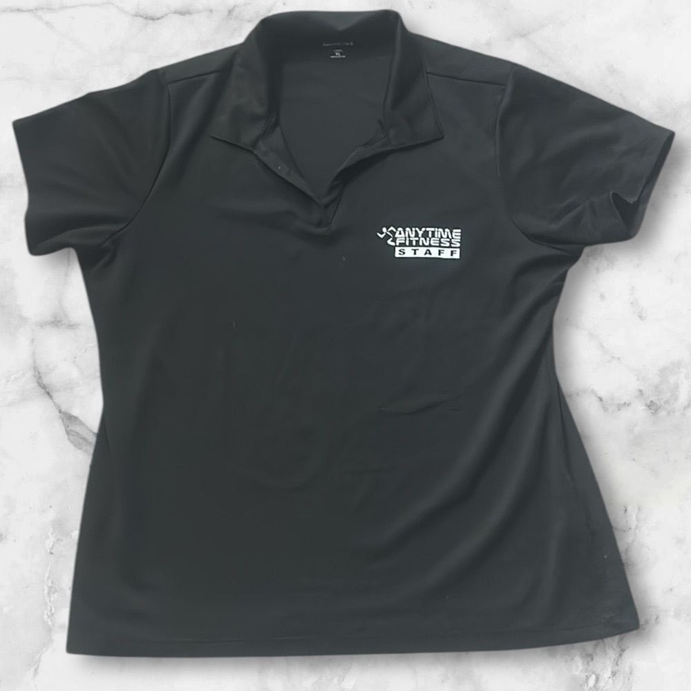 Anytime Fitness Women's Black Polo Shirt!